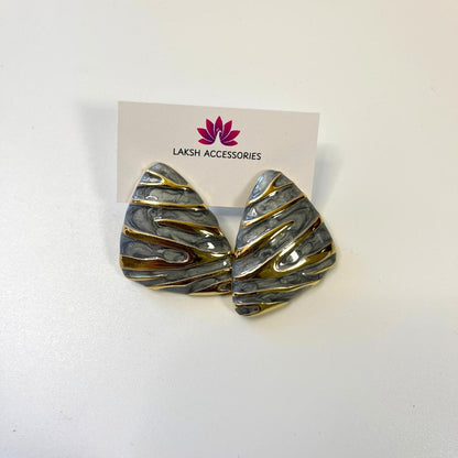 Marble Swirl Statement Earrings