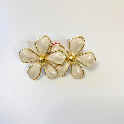 Marble Bloom Statement Earrings