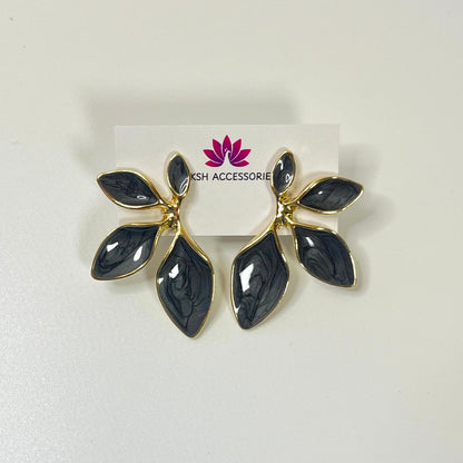 Aurora Leaf Statement Earrings