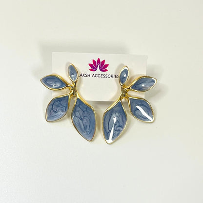Aurora Leaf Statement Earrings