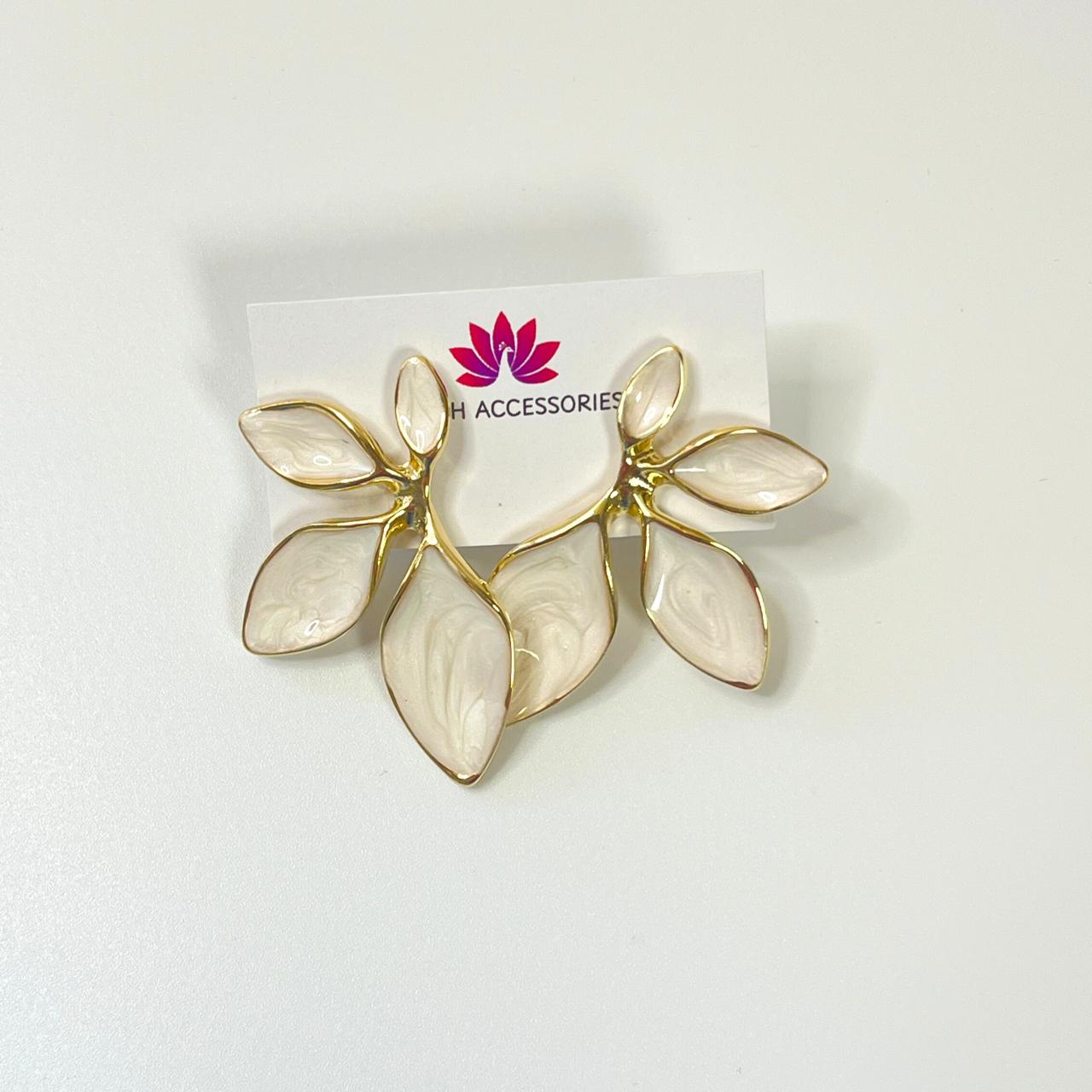 Aurora Leaf Statement Earrings