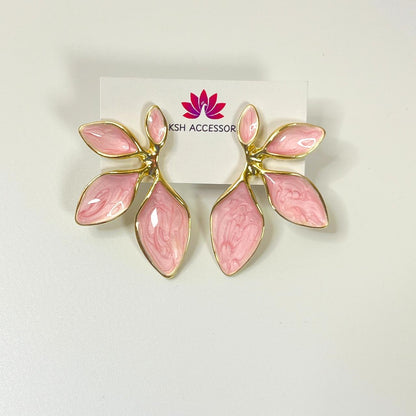 Aurora Leaf Statement Earrings