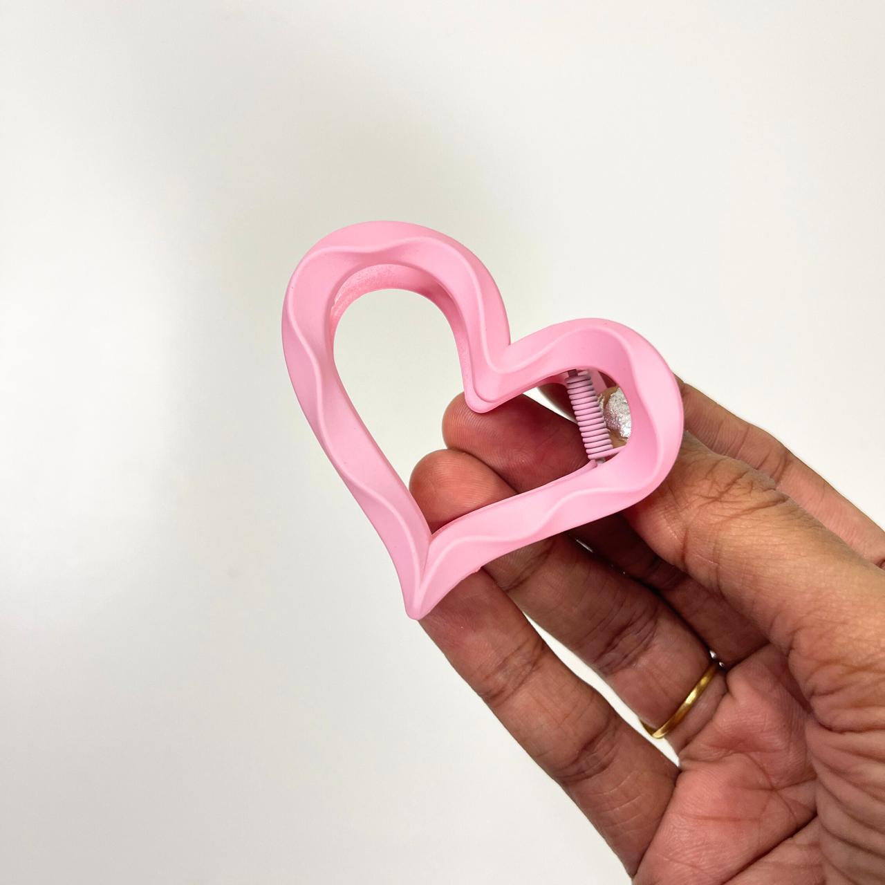 Candy Heart Hair Claw Clip - Medium