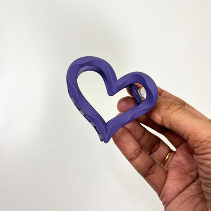 Candy Heart Hair Claw Clip - Medium