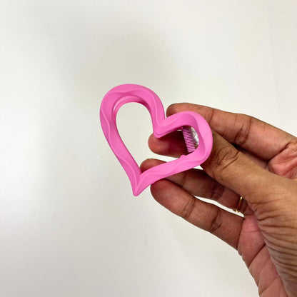 Candy Heart Hair Claw Clip - Medium