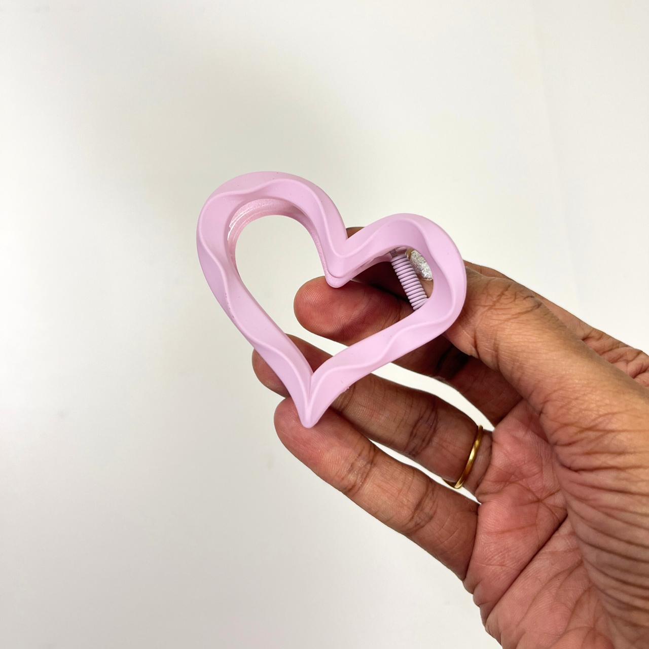 Candy Heart Hair Claw Clip - Medium