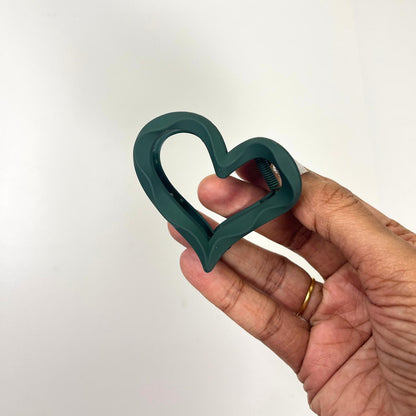 Candy Heart Hair Claw Clip - Medium