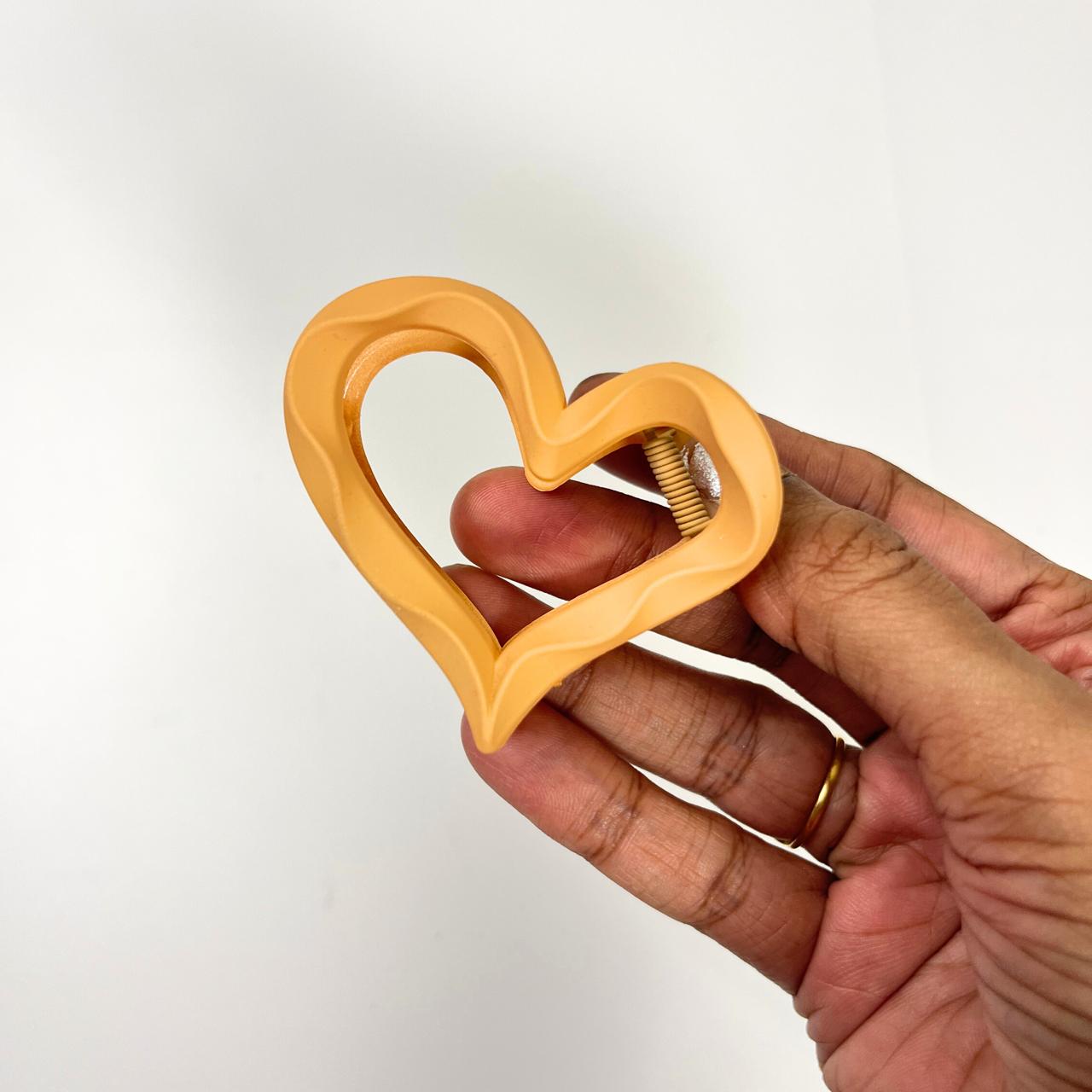 Candy Heart Hair Claw Clip - Medium