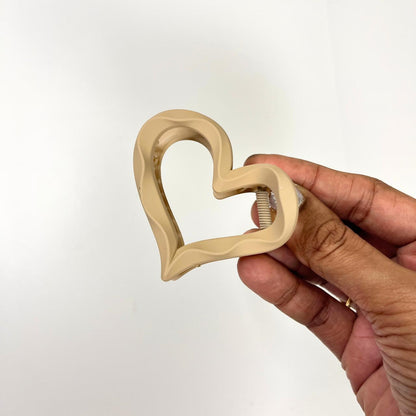 Candy Heart Hair Claw Clip - Medium