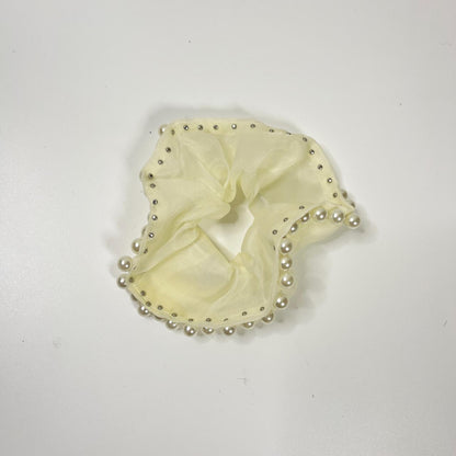 Pearl Chiffon Scrunchie (Pack of 1)