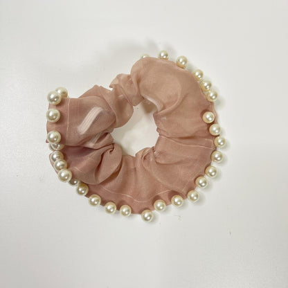 Pearl Chiffon Scrunchie (Pack of 1)