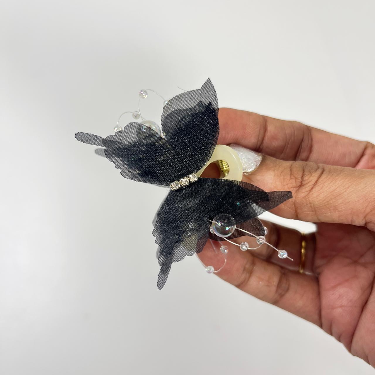 Crystal Butterfly Hair Claw Clip