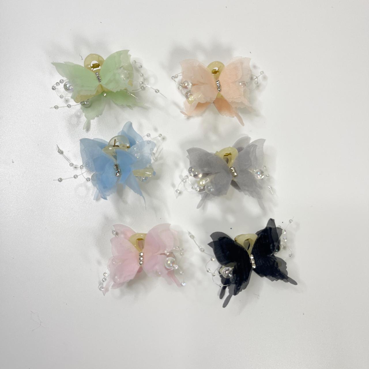 Crystal Butterfly Hair Claw Clip