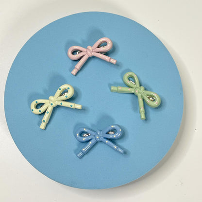 Polka Bow Hair Clip (Pack of 1)