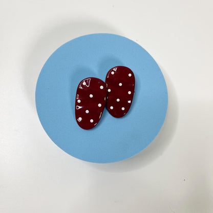 Dot Charm Hair Clips (Set of 2)