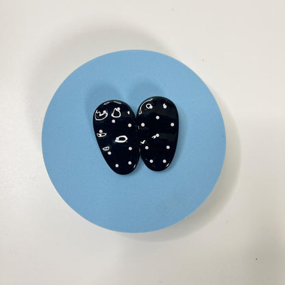 Dot Charm Hair Clips (Set of 2)