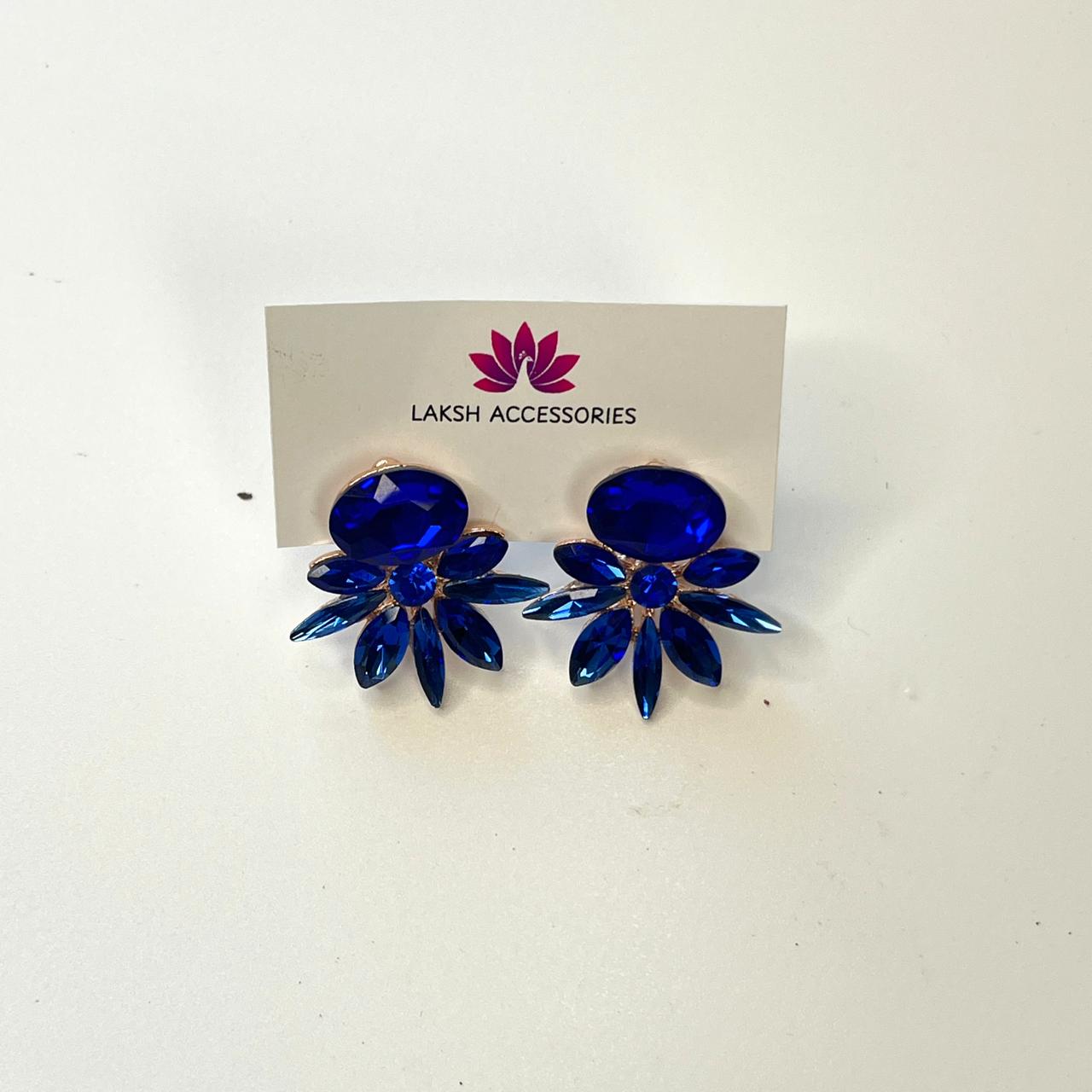 Sparkling Crystal Petal Earrings