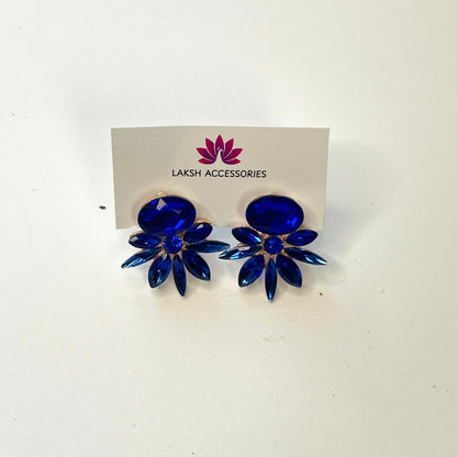 Sparkling Crystal Petal Earrings