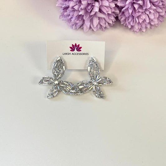 Zircon Butterfly Statement Earrings