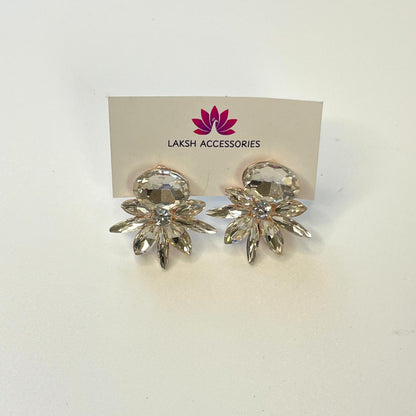 Sparkling Crystal Petal Earrings