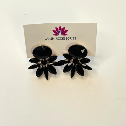 Sparkling Crystal Petal Earrings