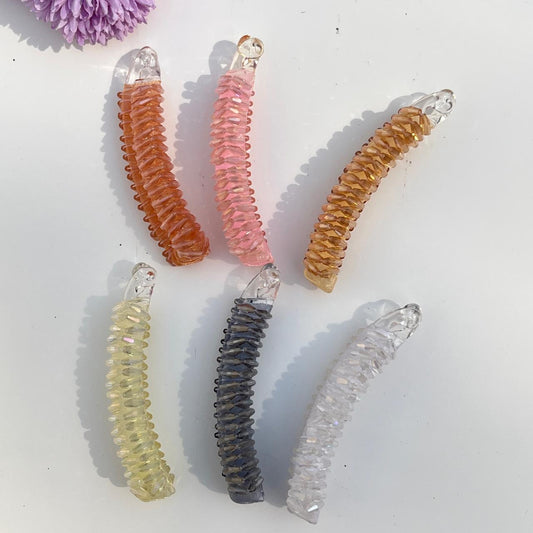 Crystal Beaded Banana Hair Clip (10cm)
