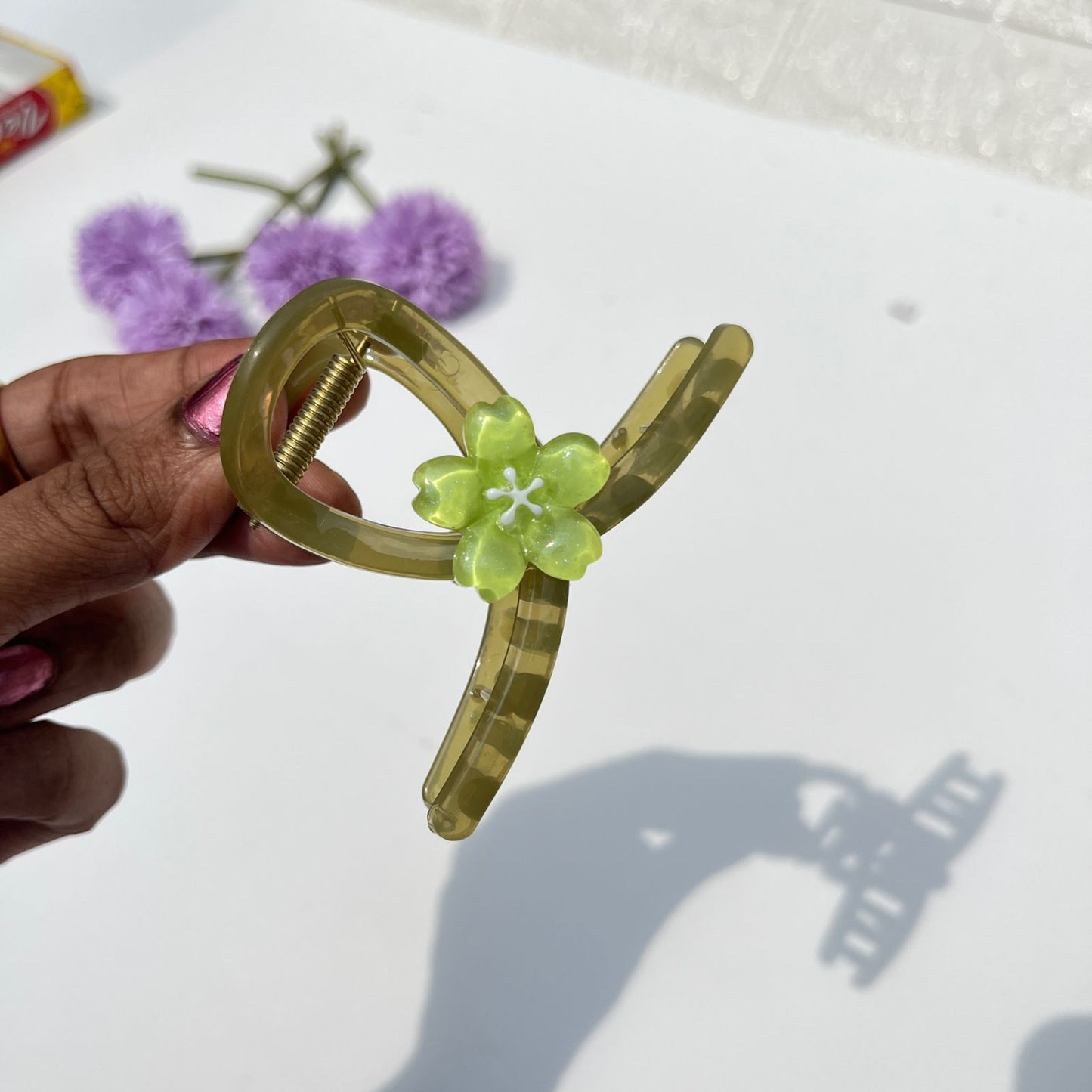 Pastel Flower Claw Clip 🌸(Medium)