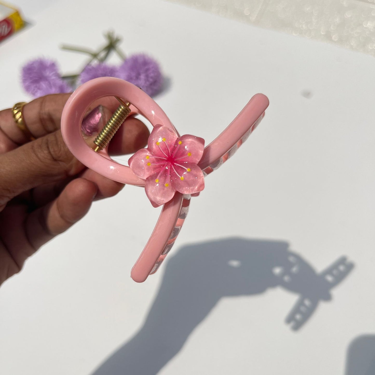 Pastel Flower Claw Clip 🌸(Medium)