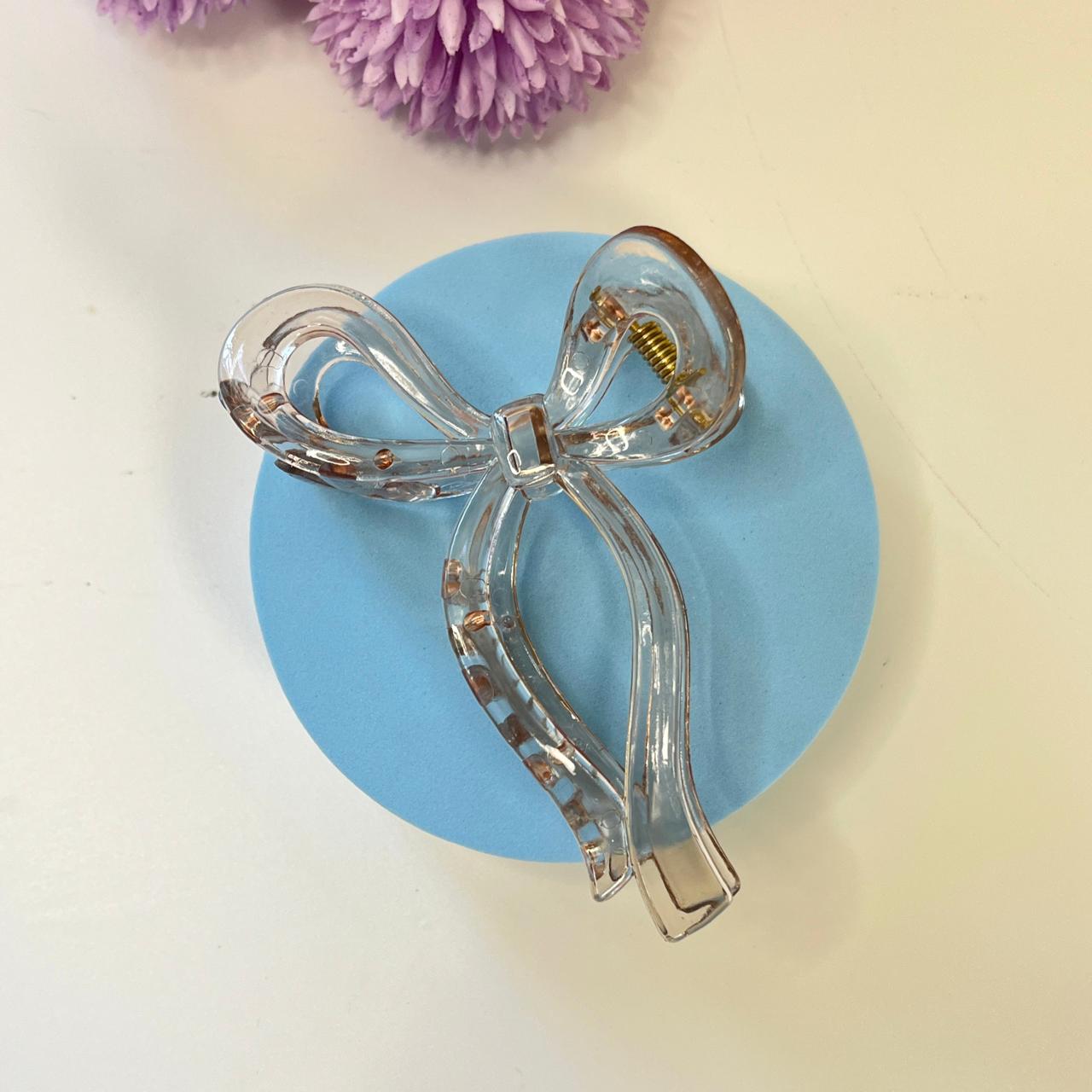 Glossy Bow Claw Hair Clip 🎀✨