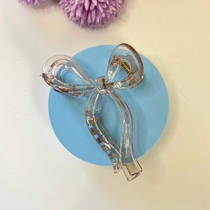 Glossy Bow Claw Hair Clip 🎀✨