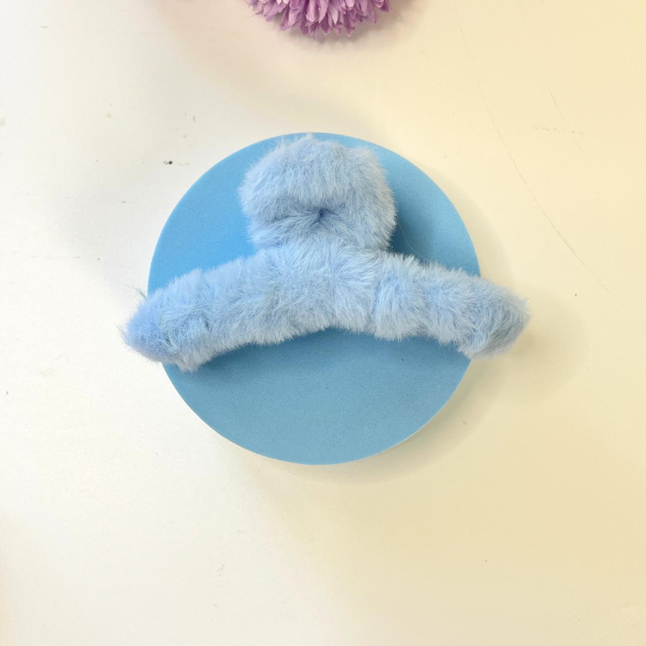 Fluffy Fur Claw Hair Clip 🧸✨