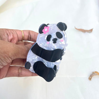 Kawaii Panda Claw Hair Clip 🐼🌸