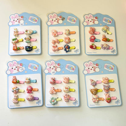Cute Pop Mini Hair Clips Set 🌈 (pack of 6)