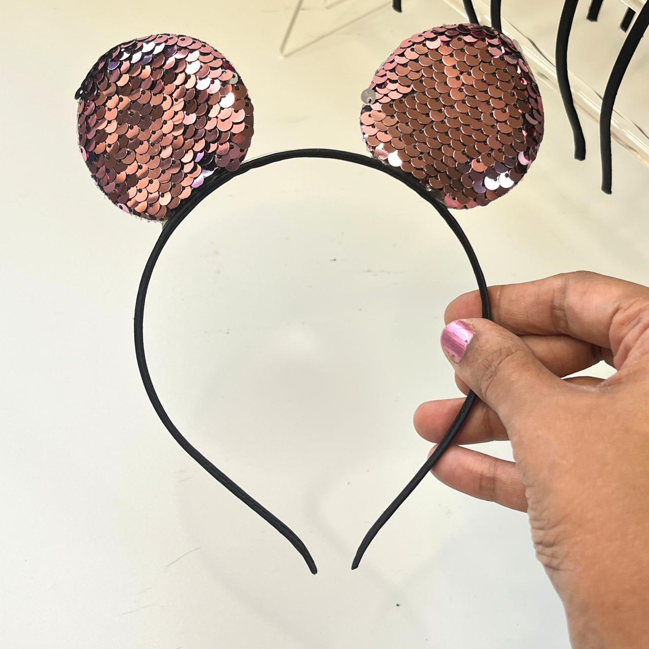 Sequin Mouse Ear Headband ✨🐭