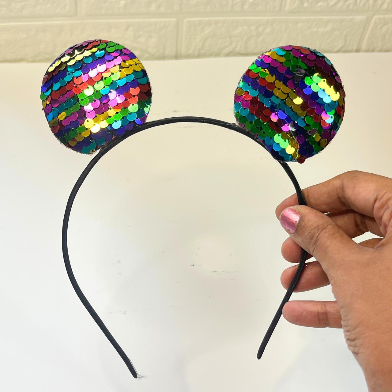 Sequin Mouse Ear Headband ✨🐭