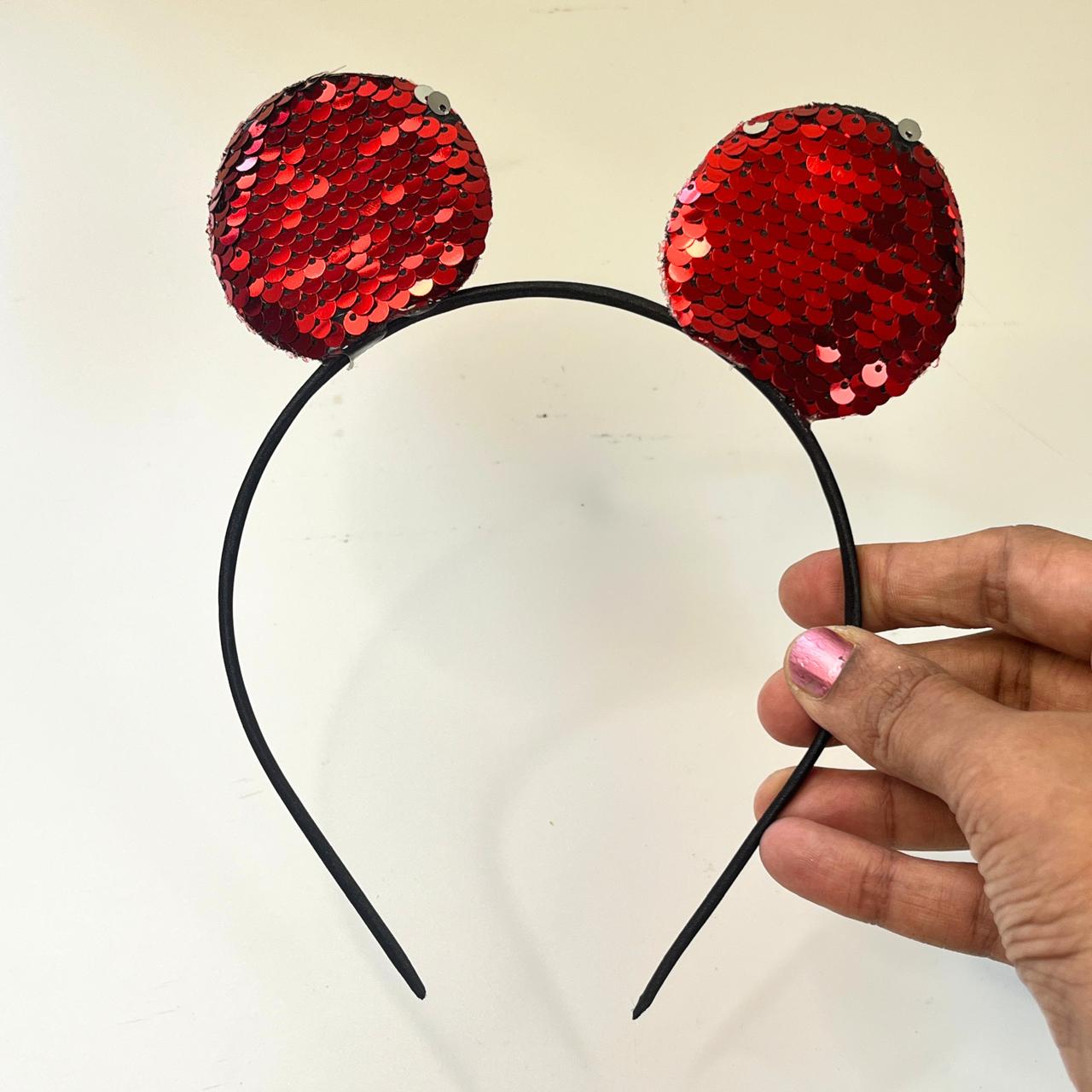 Sequin Mouse Ear Headband ✨🐭