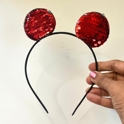 Sequin Mouse Ear Headband ✨🐭