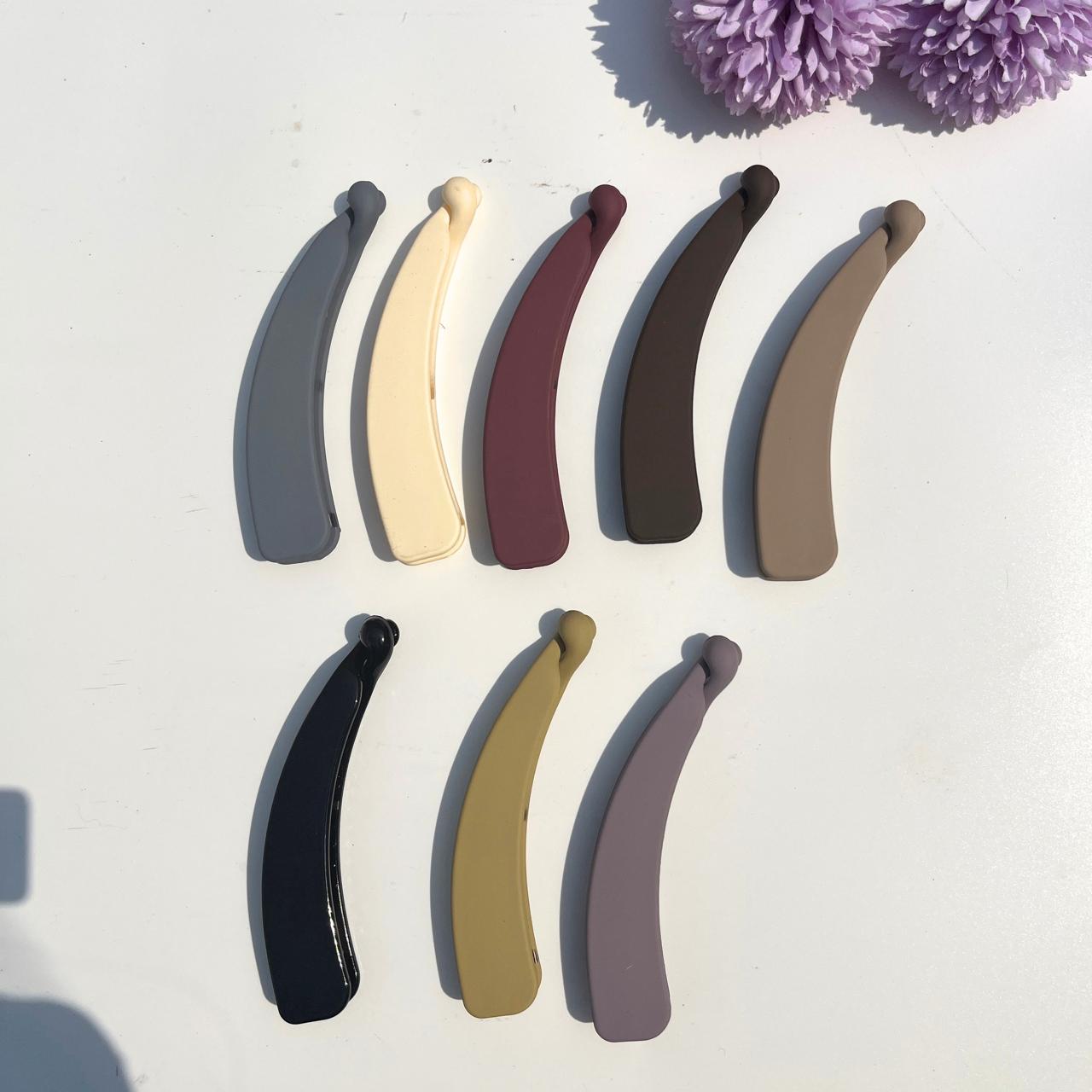 Matte Finish Banana Hair Clip ✨