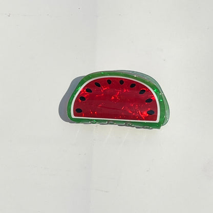 Watermelon Slice Hair Claw Clip