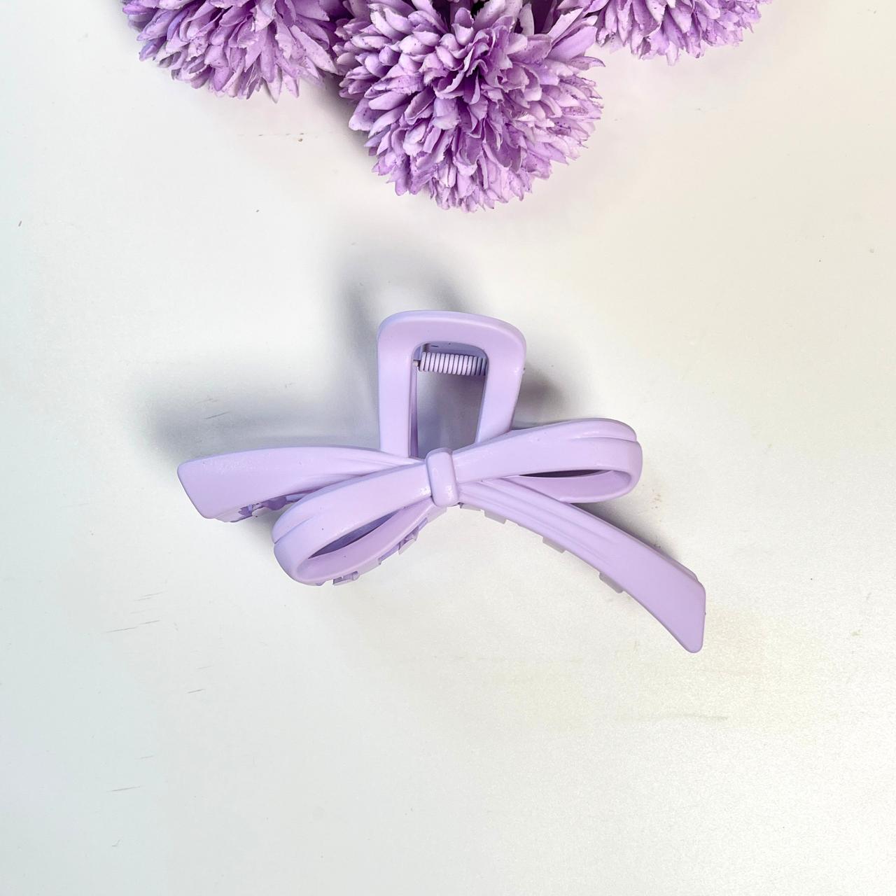 Pastel Bow Shape Claw Hair Clip - Large