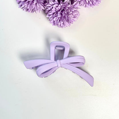 Pastel Bow Shape Claw Hair Clip - Large