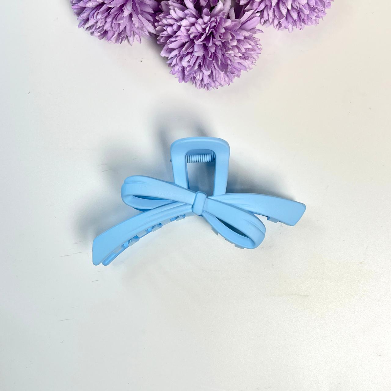 Pastel Bow Shape Claw Hair Clip - Large