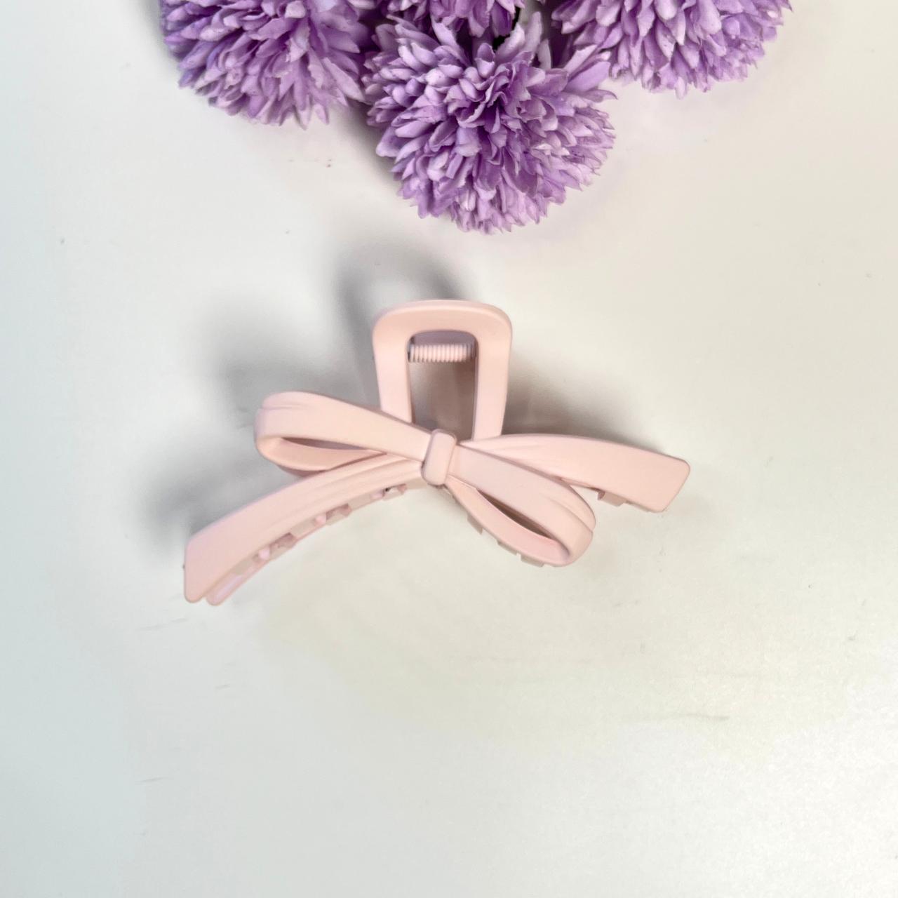 Pastel Bow Shape Claw Hair Clip - Large