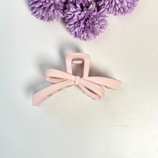 Pastel Bow Shape Claw Hair Clip - Large