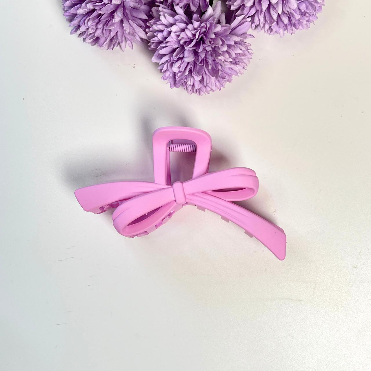 Pastel Bow Shape Claw Hair Clip - Large
