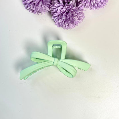Pastel Bow Shape Claw Hair Clip - Large