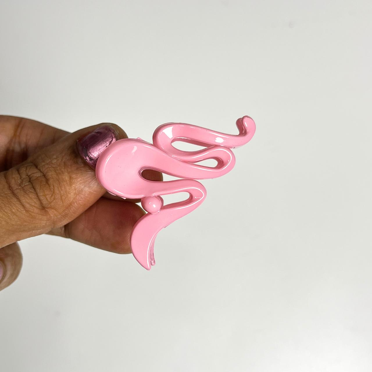 Abstract Curve Mini Claw Hair Clip - Small