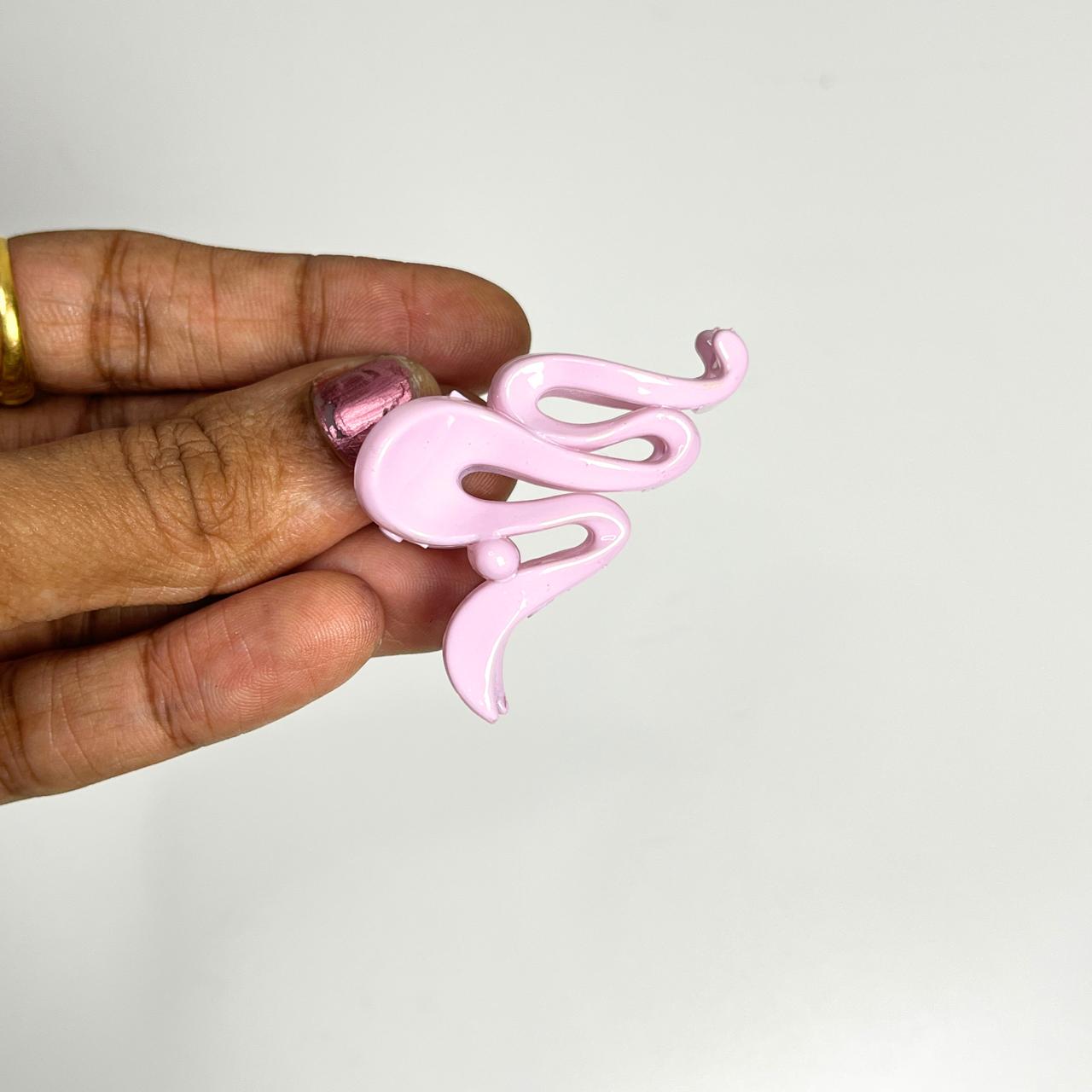 Abstract Curve Mini Claw Hair Clip - Small