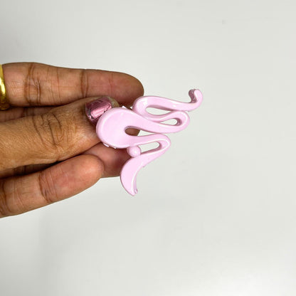 Abstract Curve Mini Claw Hair Clip - Small