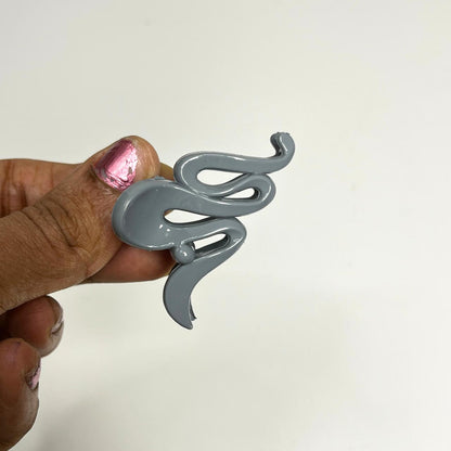 Abstract Curve Mini Claw Hair Clip - Small
